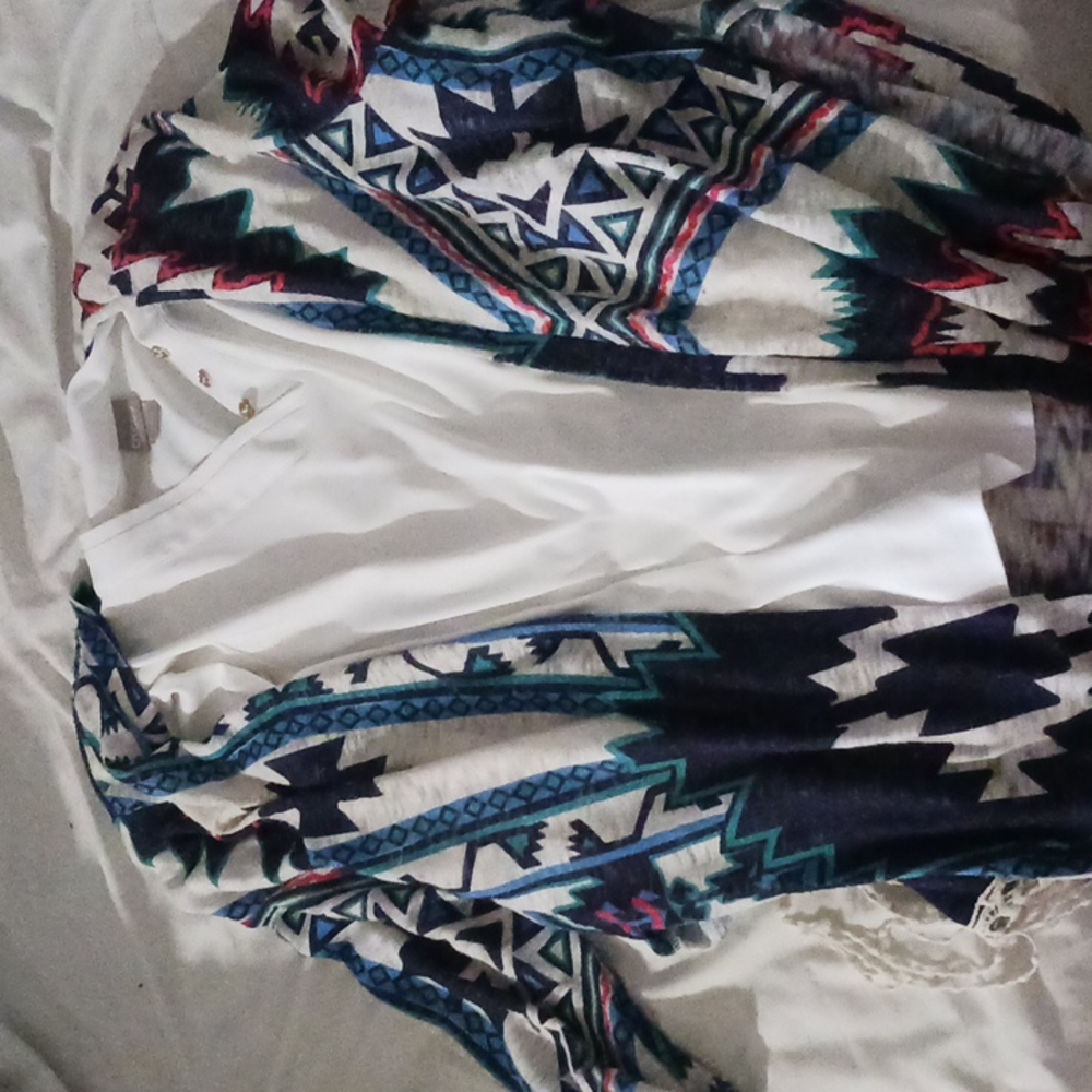 White shirt with cover